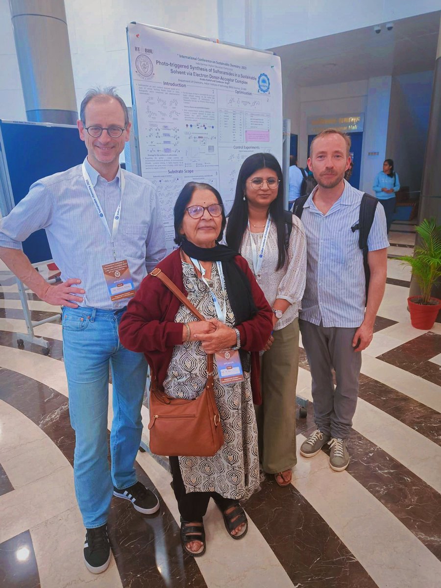 chem_arsala's tweet photo. Two days filled with science. its lovely to meet  Indian and German scientists. I have a #poster on display at the  International INDO-GERMAN conference on #SustainableChemistry-2023 
at IIT Indore @ambuj19chy https://t.co/kU53R67YkH