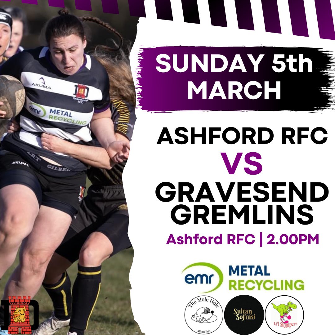 Another away game for a rescheduled match 🏉 All support welcome 💜🤍🖤
📸@Alisonp06 
#gravesendgremlins #NC2SOUTHEAST #kentrugby #womensrugbykent #womensrugby #womensrugbyteam #womeninrugby #loverugby #tryandstopus #gravesendladiesrugby #ladiesrugby #ladiesrugbyteam