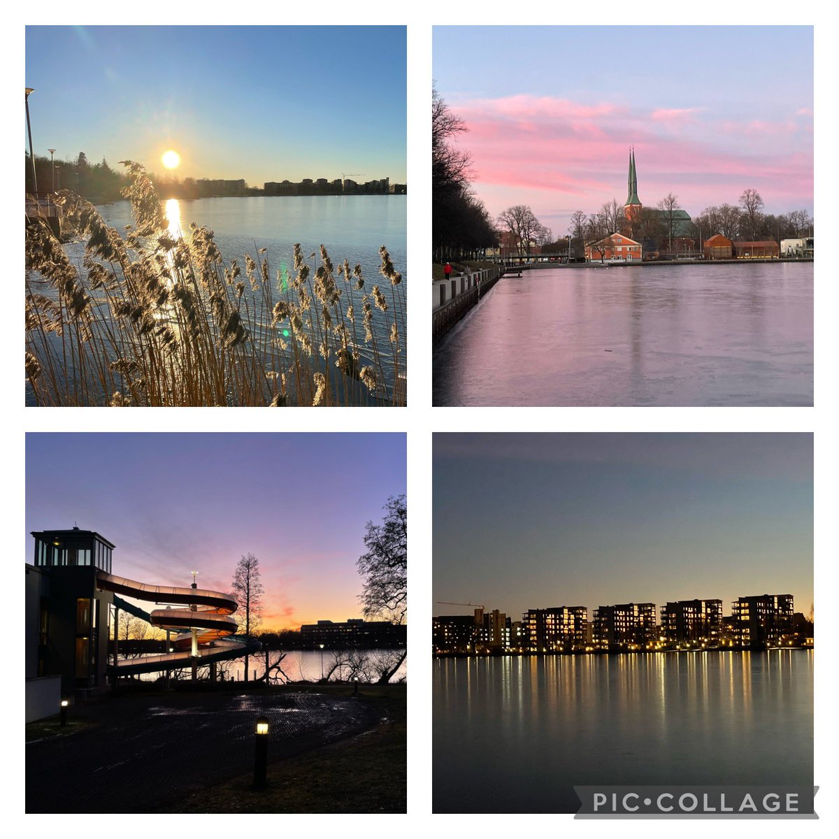 Växjö. 💕 #växjöåttan  Runt Trummen och Växjösjön, 220302.