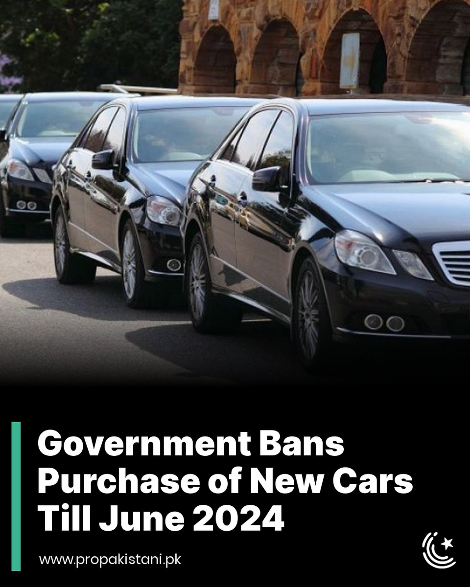 The ban is effective immediately.

Read More: propakistani.pk/2023/03/03/gov…

#NewCar #CarPrices #Pakistan #USDollar