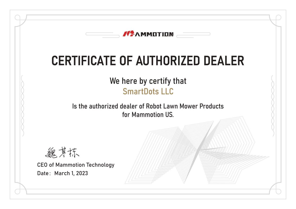 smartdots22's tweet photo. Exciting news! @smartdots22 is now an authorized dealer of Mammotion and offering advanced Luba robotic mower for pre-order with $100 off using coupon codes: LUBA5000, LUBA3000, or LUBA1000. Limited coupons, offer expires April 30, 2023. Pre-order now at https://t.co/mU1gto5iWS. https://t.co/7CTh4JPgjY