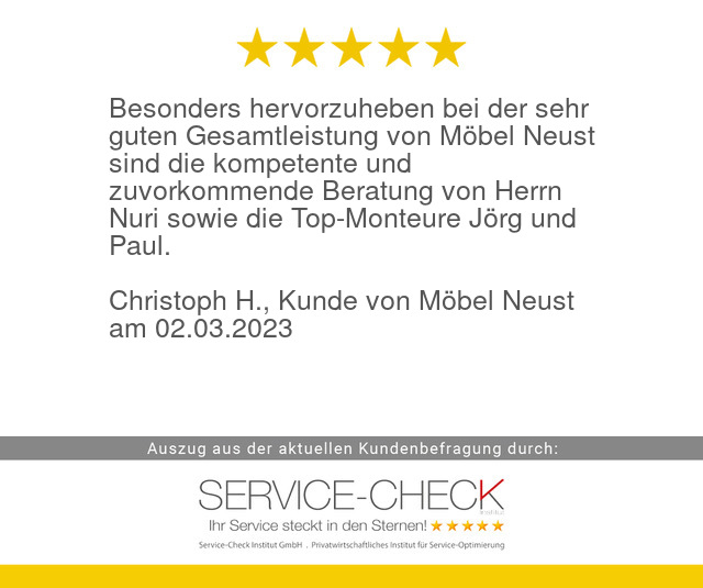 serviceinstitut's tweet image. Aus aktueller #servicecheck #Kundenbefragung von #MoebelNeust:
service-check.com/bewertungen/ku…