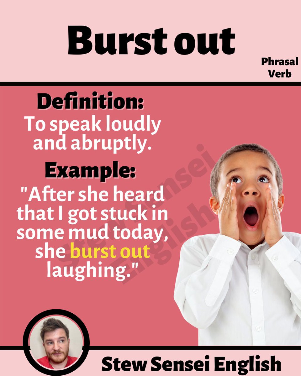 Stew Sensei English on Twitter "Do you know this phrasal verb? Try to write a sentence with it