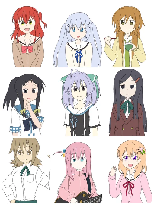 #女の子の日 
今日は女の子の日なので
色々描いてきた女性キャラをまとめた! 