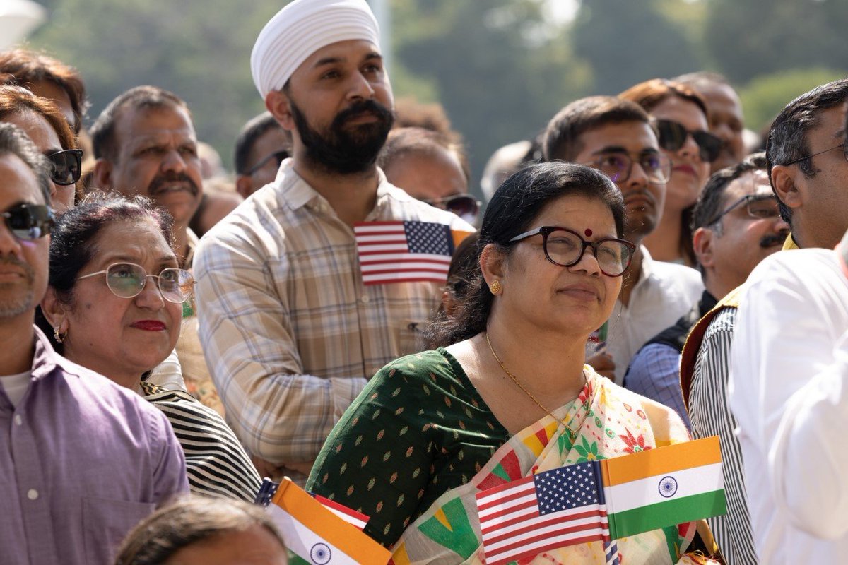 A pleasure to meet with our staff from <a href="/USAndIndia/">U.S. Embassy India</a>, <a href="/USAndHyderabad/">U.S. Consulate General Hyderabad</a>, <a href="/USAndKolkata/">U.S. Consulate Kolkata</a>, <a href="/USAndChennai/">U.S. Consulate General Chennai</a>, <a href="/USAndMumbai/">U.S. Consulate Mumbai</a>, and their families. I’m deeply grateful for their hard work and commitment to strengthen our people to people ties and advance the #USIndia strategic partnership.