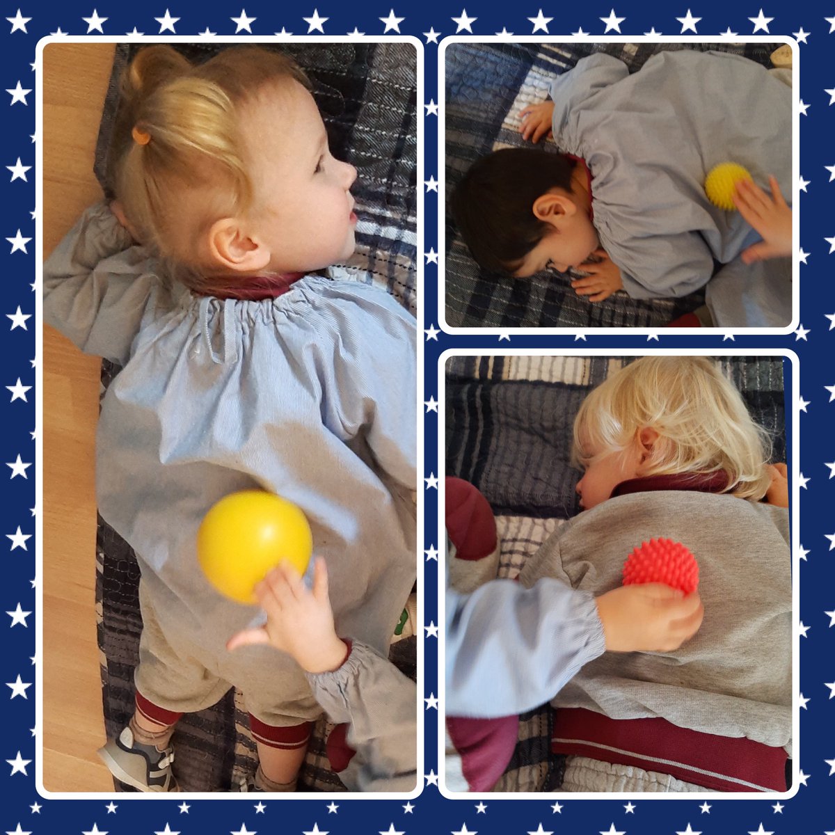 colegiosilbcn's tweet photo. Les granotes també ens relaxem de tant en tant 🤭. Hem fet una sessió de massatges amb pilotes súper zen 🐸💚🧘♂️🧘♀️🧘
#colegiosil #maternalsil #maternal #educacióinfantil #educacióninfantil https://t.co/qbFZw5stIy