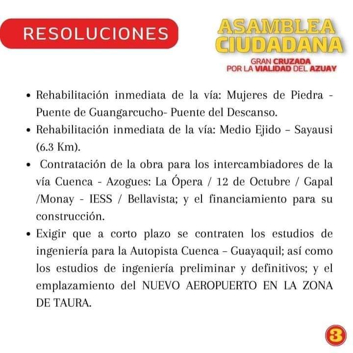 BayronGuzman's tweet photo. #Azuay2023
Gran Cruzada por la VIALIDAD desde el poder de la #AsambleaCiudadana.
Aquí y ahora:
📢
#SomosTodos 🇪🇨 https://t.co/TeUjPPafLX