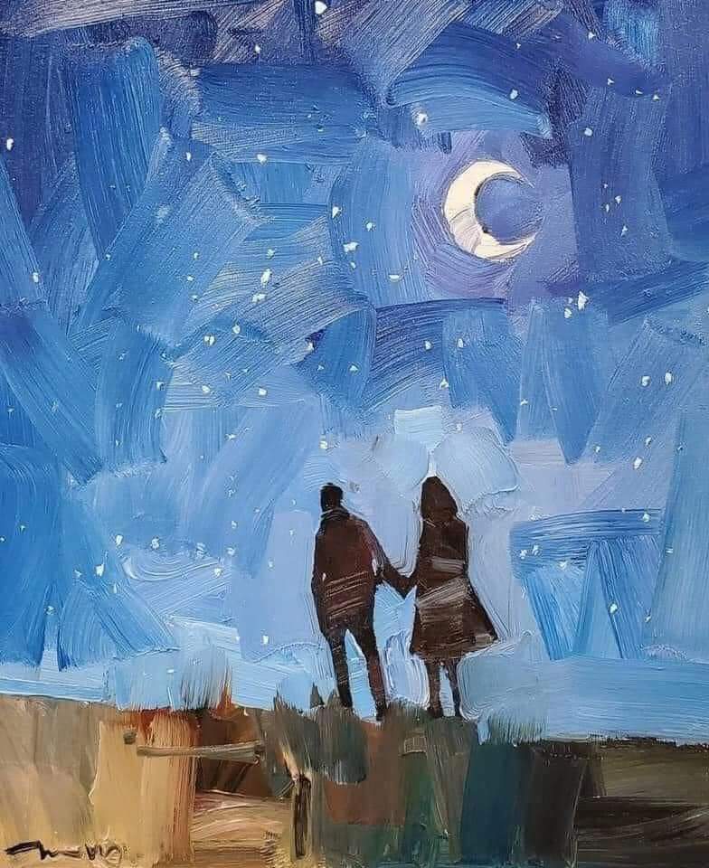 "أريتها جانبي المظلم، فوضعت لي نجومًا، لكنها لا تعلم هي القمر بحد ذاته" 

👥❤️🍂 -