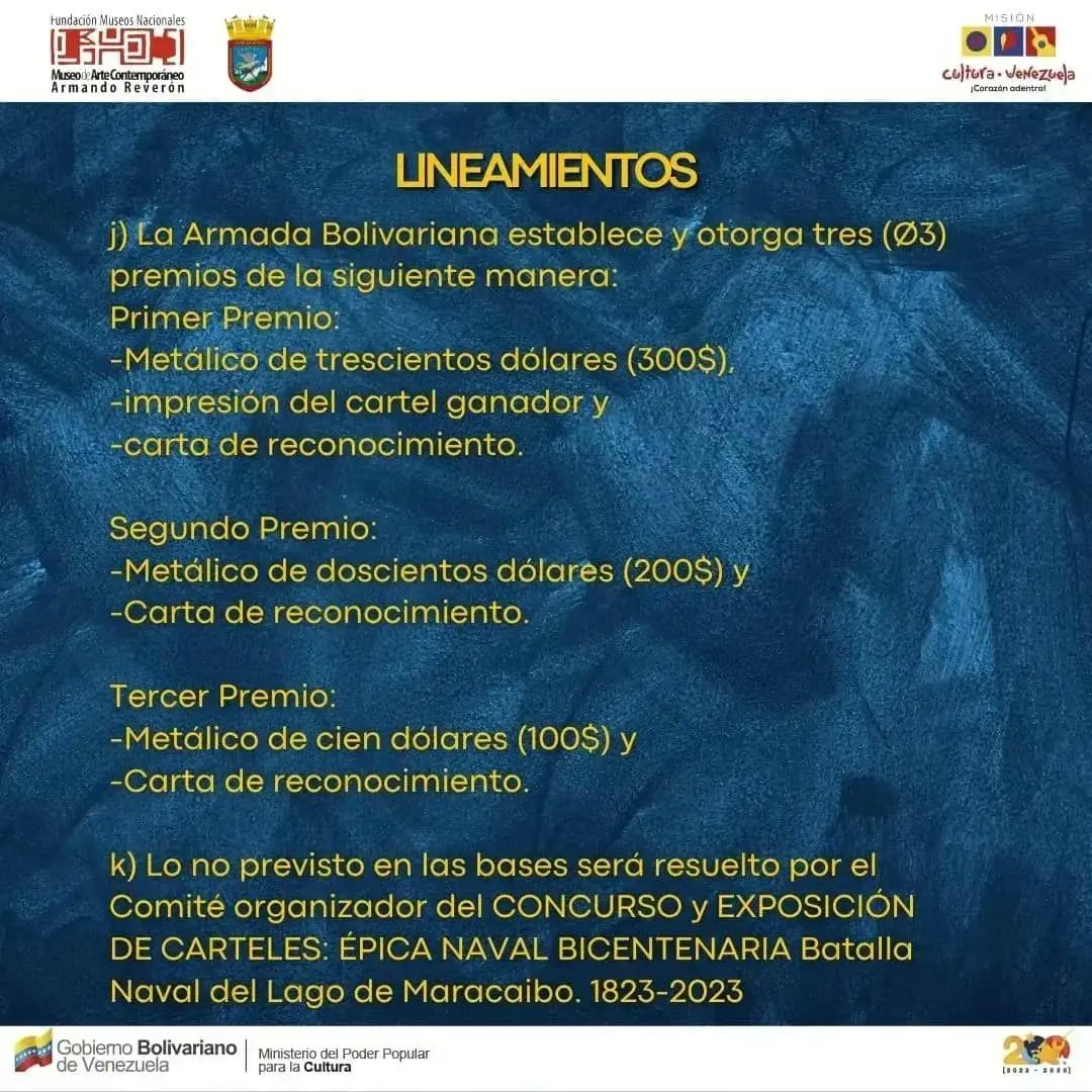 Museomichelena's tweet photo. Te dejamos toda la información del concurso y los puntos de contacto para formalizar tu postulación. 🎨
#ArteContemporaneo #ArteDeHoy #ArteHistorico #ArteNaval #ArteVenezolano #ArturoMichelena #Convocatoria #ConvocatoriaDeArte #FundacionMuseosNacionales #MuseoArturoMichelena https://t.co/CqP6vwZ5ul