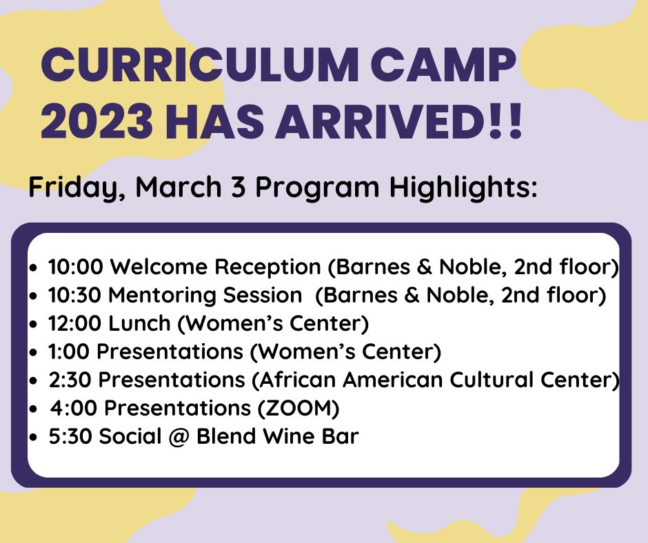 Rise and Shine!!! It's CC'23 Time!!
Can't wait to see everyone today! Here's a snapshot of what we have going on. Haven't registered yet? You can register @ the door!