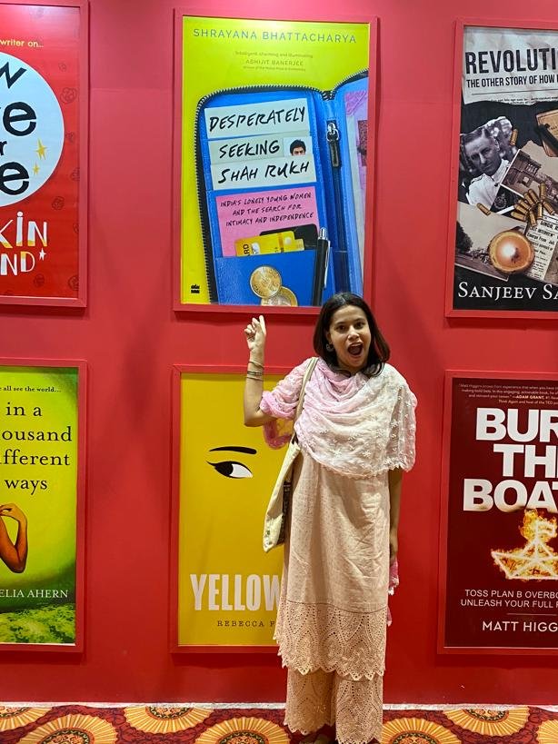 Desperately Seeking <a href="/iamsrk/">Shah Rukh Khan</a> at the World Book Fair Pragati Maidan.