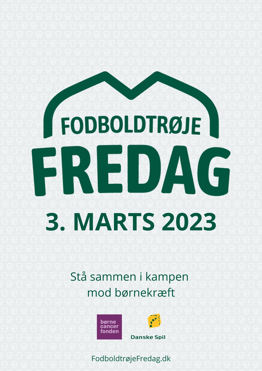 🫶⚽ Today, it's #FootballShirtFriday - or #FodboldtrøjeFredag - in Denmark. The campaign is about raising awareness and money for <a href="/Bornecancerfond/">Børnecancerfonden</a> (Child Cancer Foundation) by wearing a football shirt to work alongside your colleagues. 

We're glad to participate and donate! 🙌