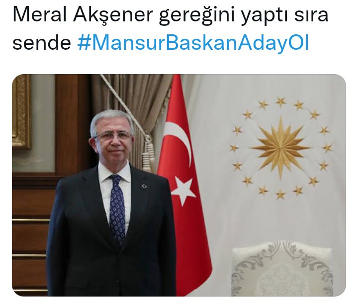 #MansurYavasadayolsun #MansurBaskanAdayOl <a href="/mansuryavas06/">Mansur Yavaş</a>