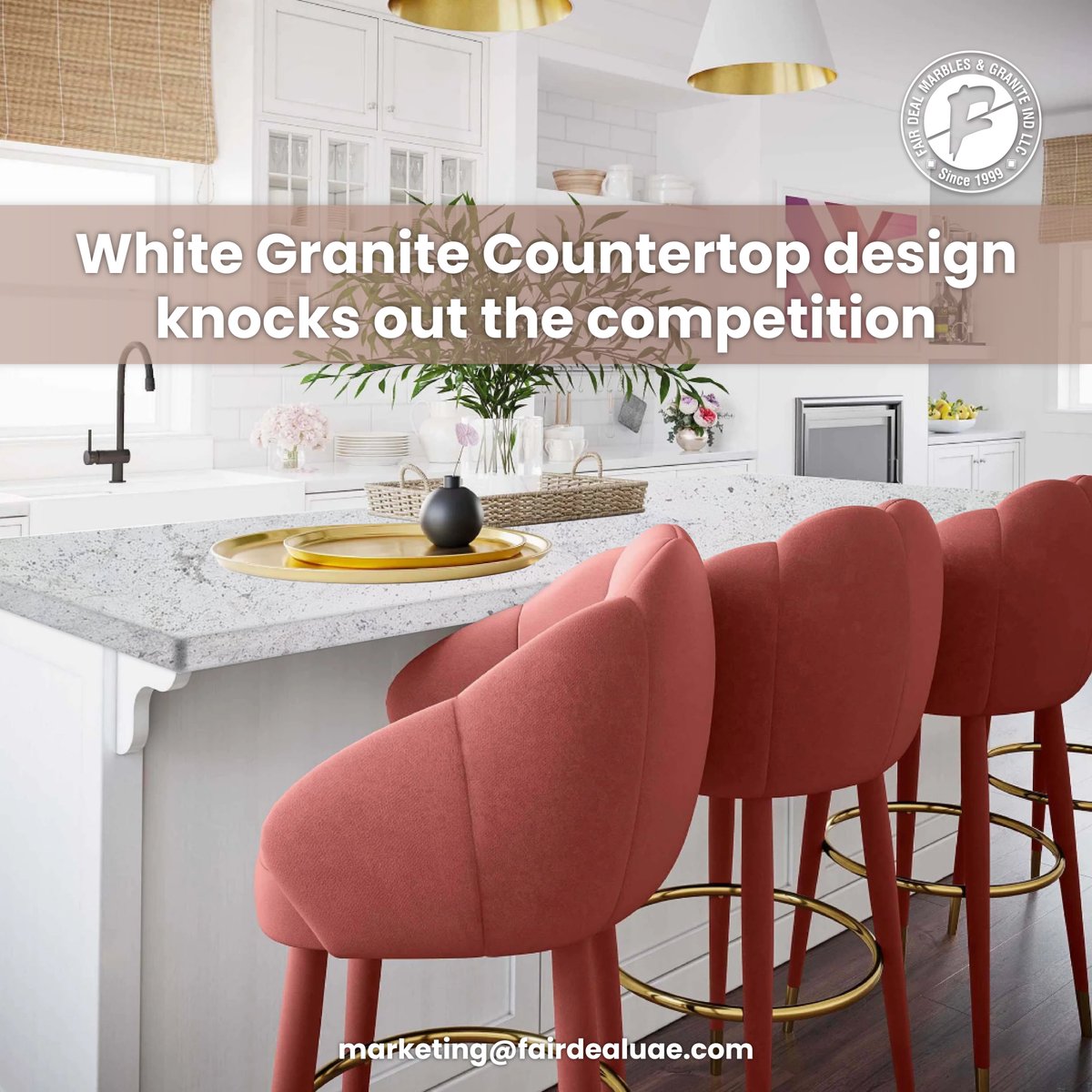 fairdealmarbles's tweet photo. ✨New Arrival✨
River White Granite - One of the most popular options for Kitchen Countertops. It has a light gray undertone with beige and dark gray mineral flecks
#FairdealUAE #naturalstonesupplier #sharjah #naturalstones #RiverWhite #uae #dubai #limestone #travertine #marble https://t.co/wj60sHmVi7