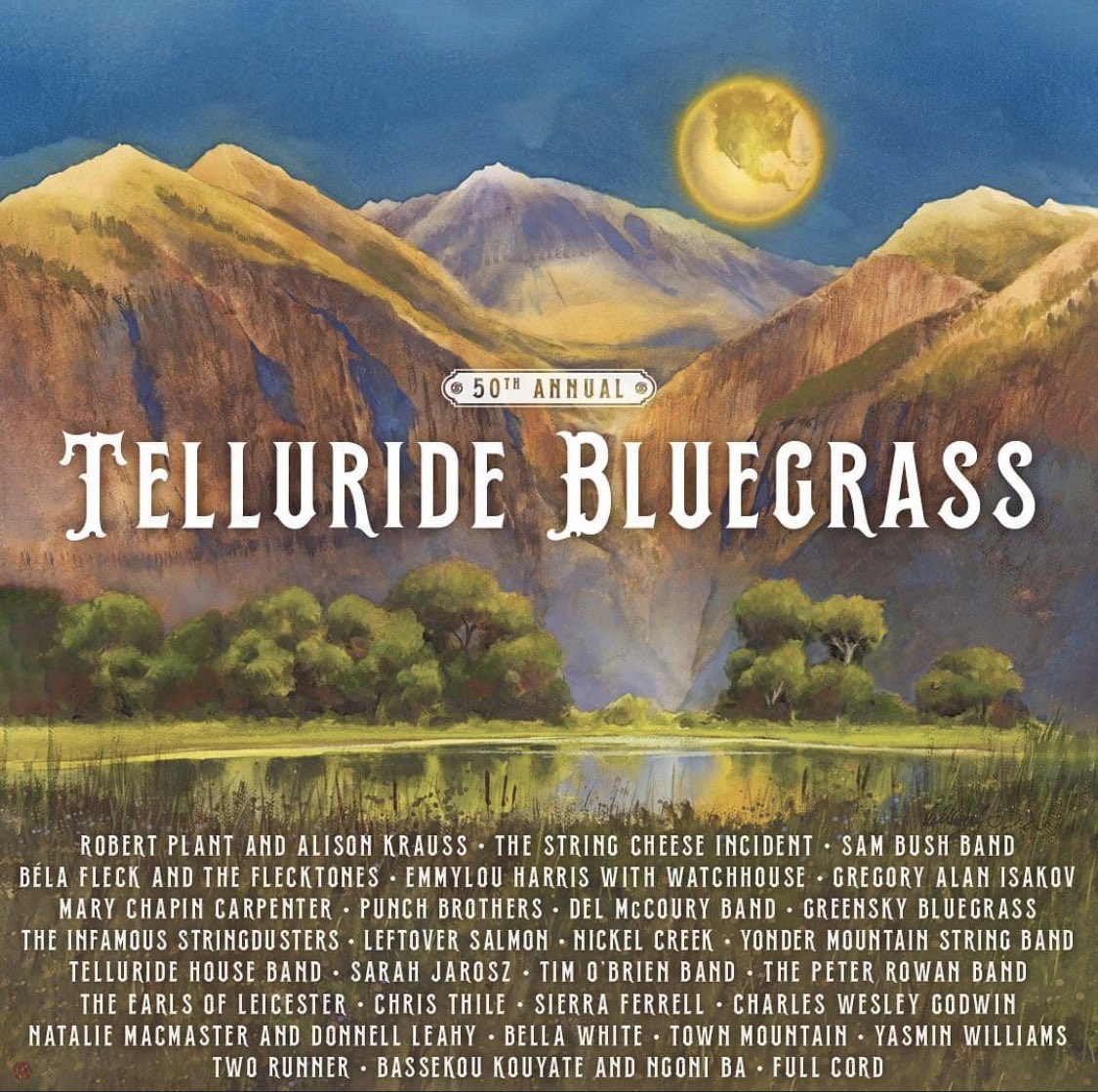 Full Cord Bluegrass (@fullcord) on Twitter photo Whoa!
50 years of #Telluride Bluegrass. <a href="/planetbluegrass/">Planet Bluegrass</a> <a href="/RobertPlant/">Robert Plant</a> <a href="/campgreensky/">Greensky Bluegrass</a> <a href="/TownMountain/">Town Mountain</a> Whoa!
50 years of #Telluride Bluegrass. <a href="/planetbluegrass/">Planet Bluegrass</a> <a href="/RobertPlant/">Robert Plant</a> <a href="/campgreensky/">Greensky Bluegrass</a> <a href="/TownMountain/">Town Mountain</a>