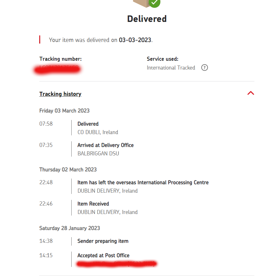 Oh <a href="/RoyalMail/">Royal Mail</a> . Know you had a #cyberattack in January.  But a month for a tracked item to a client?  Hint: invest in DR, BCP, real-time data replication, &amp; Backups.  I give you a RTO of months whereas most business would want it in hours.  #technology  #obselence