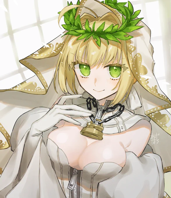 ネロちゃまブライド引けて嬉しい絵 