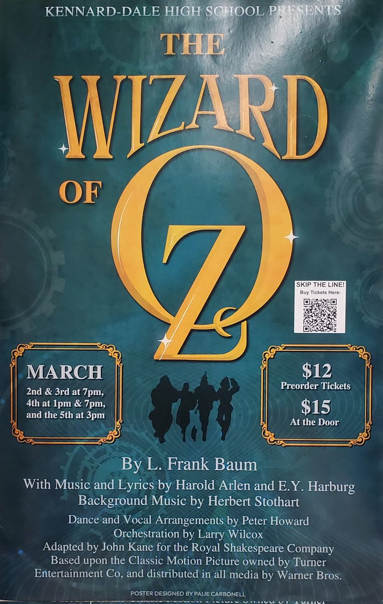 Make sure to get your tickets for thr musical!