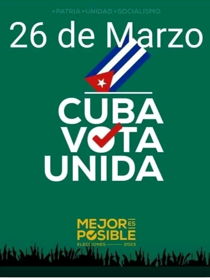 Votar el 26 de marzo no solo es un acto cívico, es el compromiso con el futuro de las actuales y futuras generaciones de cubanos. <a href="/DiazCanelB/">Miguel Díaz-Canel Bermúdez</a> <a href="/DrRobertoMOjeda/">Dr. Roberto Morales Ojeda</a> <a href="/CapoNapoles/">Yanaisi Capó Nápoles</a>