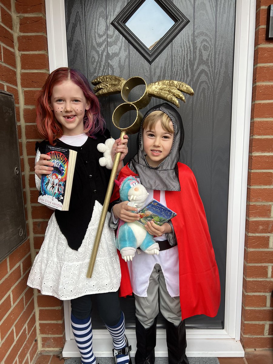 @JaneClarkeWrite @Janeillustrator My son wanted to be the knight from the Knight Time book for World Book Day.