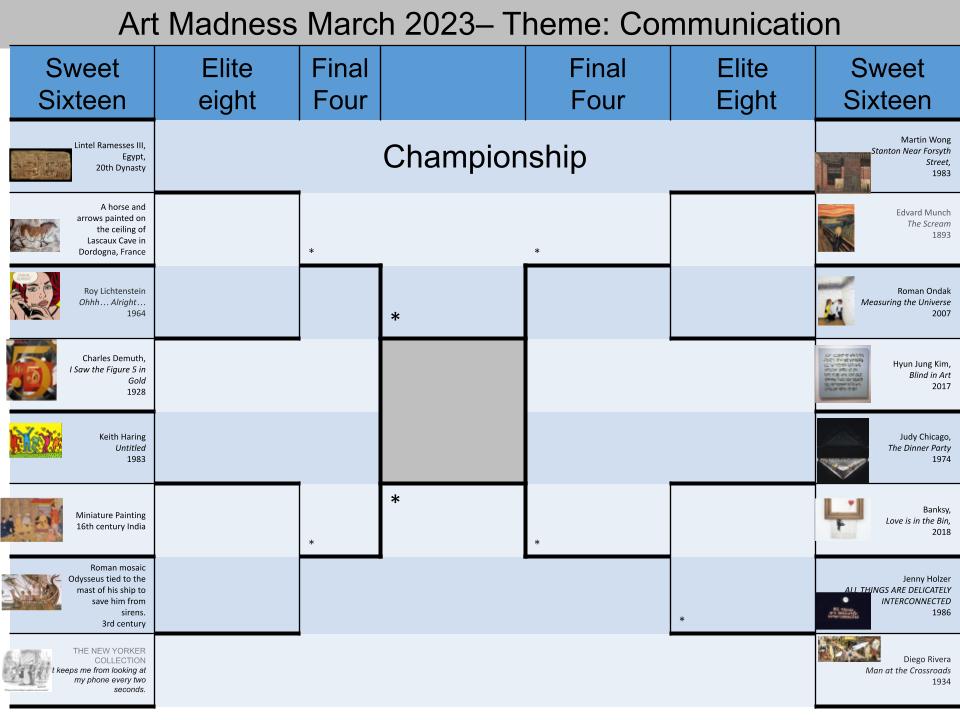 Day 3 of Art Madness Match of the Day 2023 docs.google.com/forms/d/e/1FAI… #artmadness