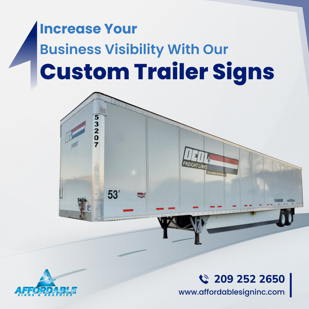 AffordableSign9's tweet photo. Make your brand stand out from the crowd with our custom trailer sign.🎨🚚 

Request a quote. 
ਵਧੇਰੇ ਜਾਣਕਾਰੀ ਲਈ ਵੈੱਬਸਾਈਟ 'ਤੇ ਜਾਓ https://t.co/1VkXo1A1zb
ਸੰਪਰਕ ਕਰੋ (209) 252-2650

#decals #trailersign  #sign #USA #Stockton #TruckDriver #design #StandOut #BrandIdentity #USA https://t.co/NSdndIvhsP