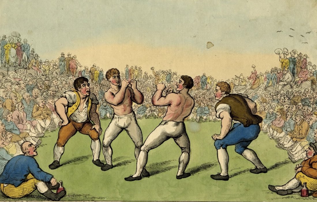 HarryHolt1791's tweet photo. #OTD 3Mar1829 Peter Sweeney defeats Ned Savage in 94 rounds & 1hr 35min at #Colney Heath. Sweeney Seconded by Alec Reid & Dick Curtis, Savage by Harry HOLT & Tom Gaynor. (£50 aside) https://t.co/PvUSuFD8O3