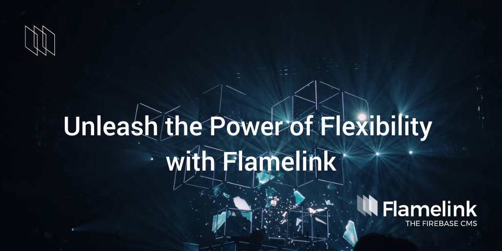 Flexibility is our middle name. <a href="/FlamelinkCMS/">Flamelink, the #FirebaseCMS 🔥🔗 @ #FirebaseSummit</a>'s headless architecture gives you the flexibility to create and use any content type, display it on any device, and integrate with any frontend you like. 
CC <a href="/Firebase/">Firebase</a> 
#Firebase #Flamelink #FirebaseCMS