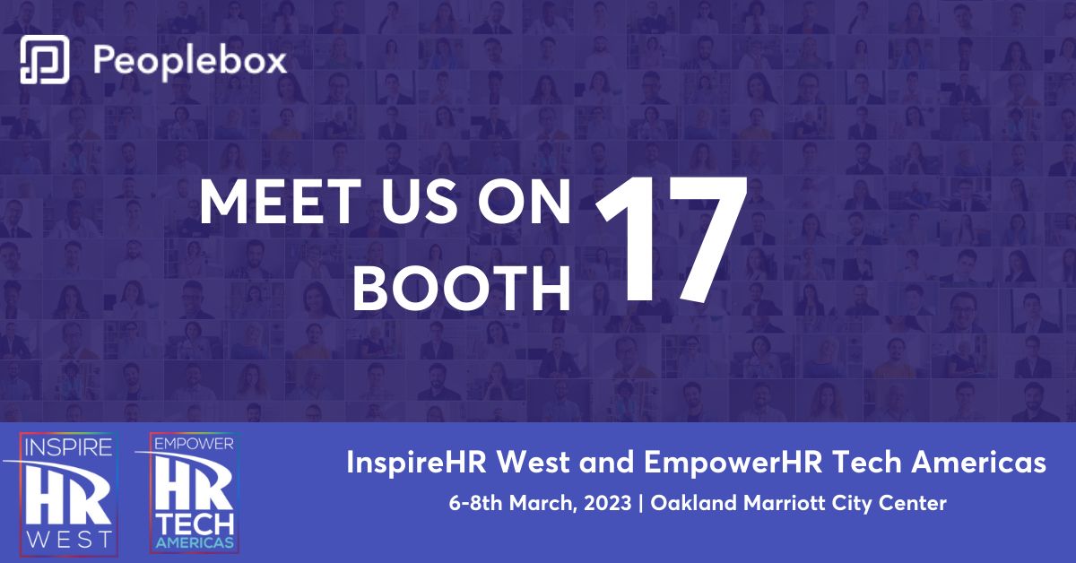 peopleboxai's tweet photo. We’re exhibiting at #InspireHR West and #EmpowerHR Tech Americas, the event experience combining the latest in HR and HR tech, March 6-8 in Oakland, Calif.

Come visit us at Booth #17. 

@HRdotcom 
#sanfrancisco #conference #okrsoftware #performancemanagement #HR #humanresources https://t.co/cc2K8Z41nI
