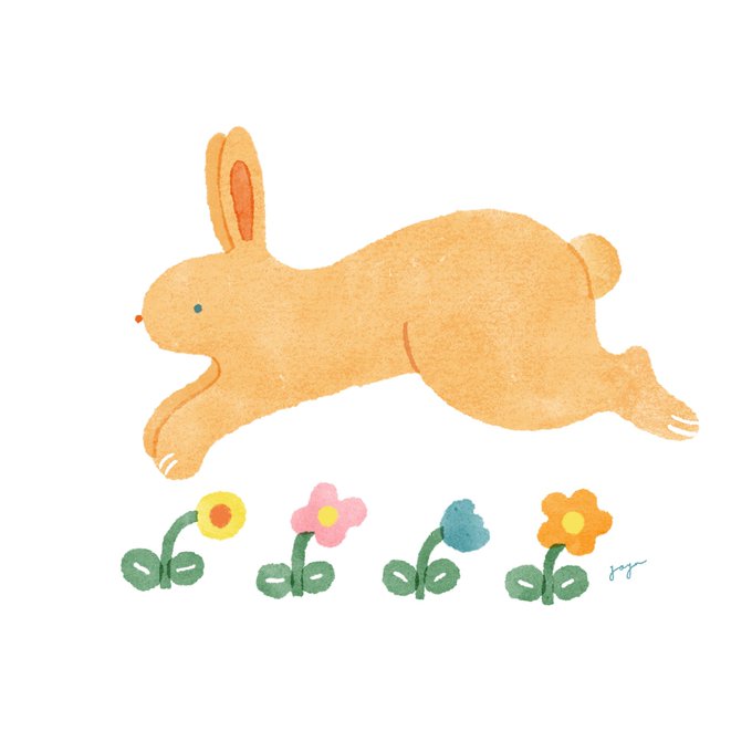 今日はうさぎの日でもあるのか〜〜これは形が気に入ってるうさぎのイラスト#うさぎの日 