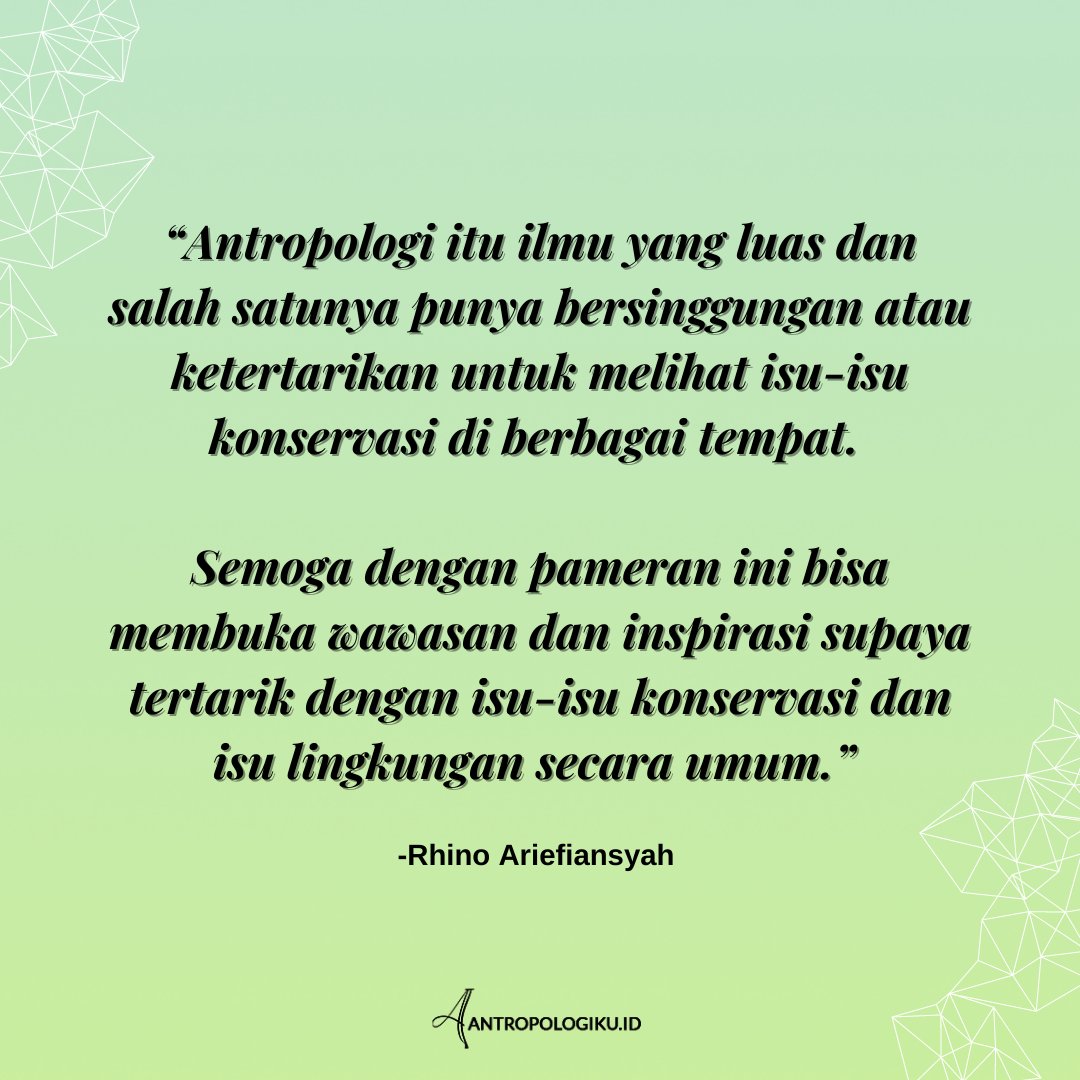 antropologiku's tweet photo. Simak unggahan Akid berikut ini!
#DailyAkid #DailyAkid2023 #Pameran #EtnografiVisual #AntropologiVisual #Resiliensi #Konservasi #Hutan #Jambi #Papua #Ethnography #VisualEthnography https://t.co/6kI2IOEveQ