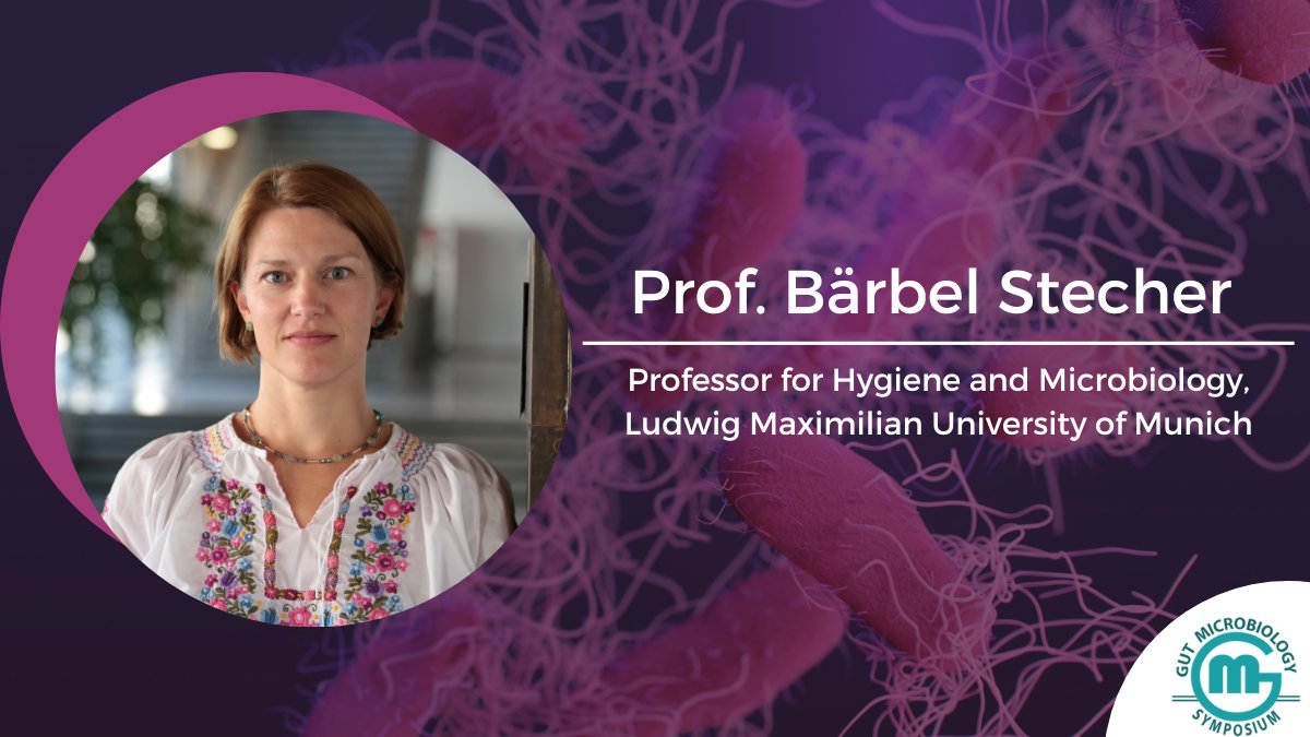 International Gut Microbiology Symposium 2023 (@gutmicro2023) on Twitter photo An expert in links between microbiota and pathogens, <a href="/baerboletta/">Dr. Bärbel Stecher</a> is our next speaker.
Her work on gut microbiota is internationally recognised with awards such as the Main Award by the DGHM and an ERC Consolidator Grant (2019).
Register at bit.ly/3CW0qk6. An expert in links between microbiota and pathogens, <a href="/baerboletta/">Dr. Bärbel Stecher</a> is our next speaker.
Her work on gut microbiota is internationally recognised with awards such as the Main Award by the DGHM and an ERC Consolidator Grant (2019).
Register at bit.ly/3CW0qk6.