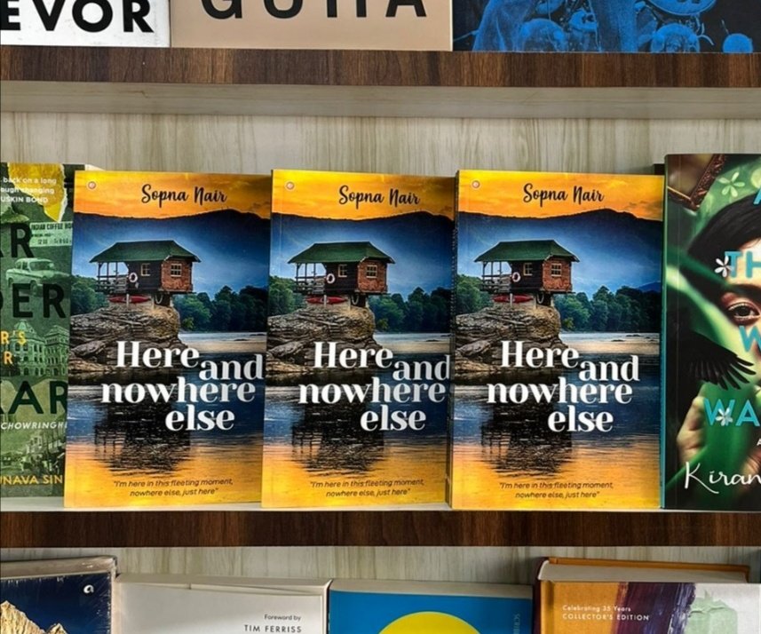 DrSopnaNair's tweet photo. As the sun sets on #WorldBookDay2023, I wanted to open a magical doorway to a mesmerizing travelogue with a fictional twist and endless possibilities.
Join me in my adventures with #HereAndNowhereElse where I face my fears and discover my instincts in a riveting countryside tale https://t.co/xJpa5mXFsJ