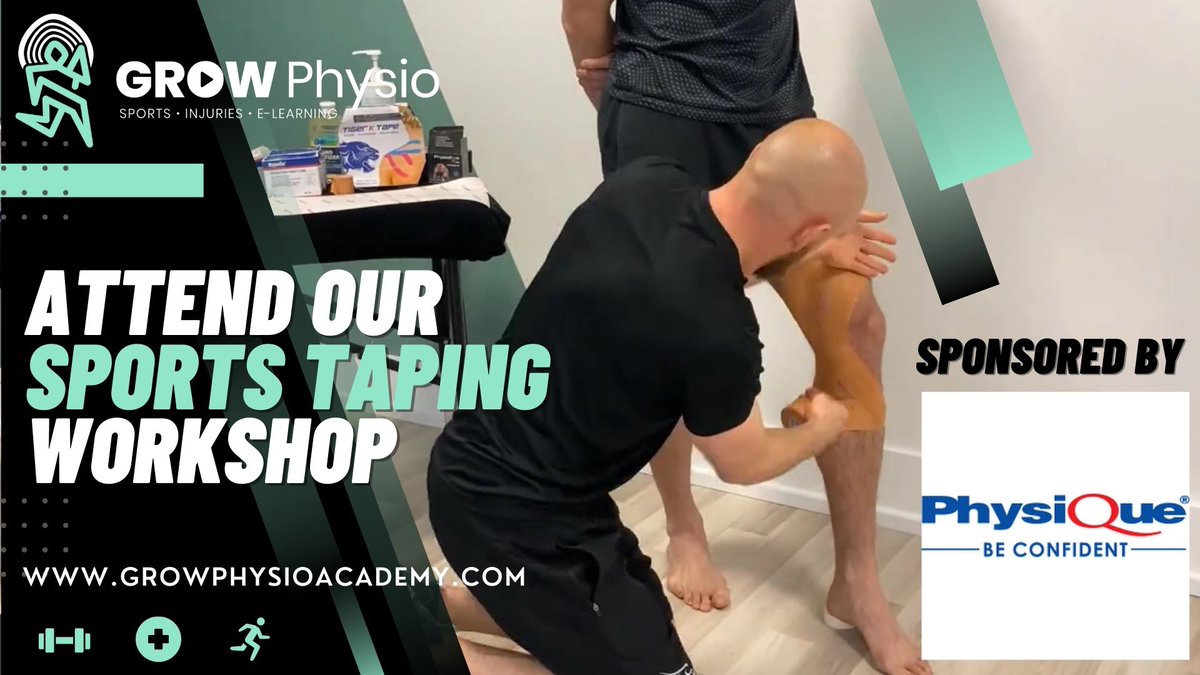 Practical Guide to Sports Taping: Online Workshop 📽️

KO: Monday 20th March @ 18:45-20:00 &amp; 20:00-20:45 (UK)🌎

Become Confident Taping ANY Bodypart...? 🦶🦵✋

Tickets Selling Fast 👇  

eventbrite.co.uk/e/568131676137 

Watch Trailer: youtu.be/bo_a0EHuhjo 🎞️

Sponsors <a href="/PhysiqueMgmt/">Physique Management</a>