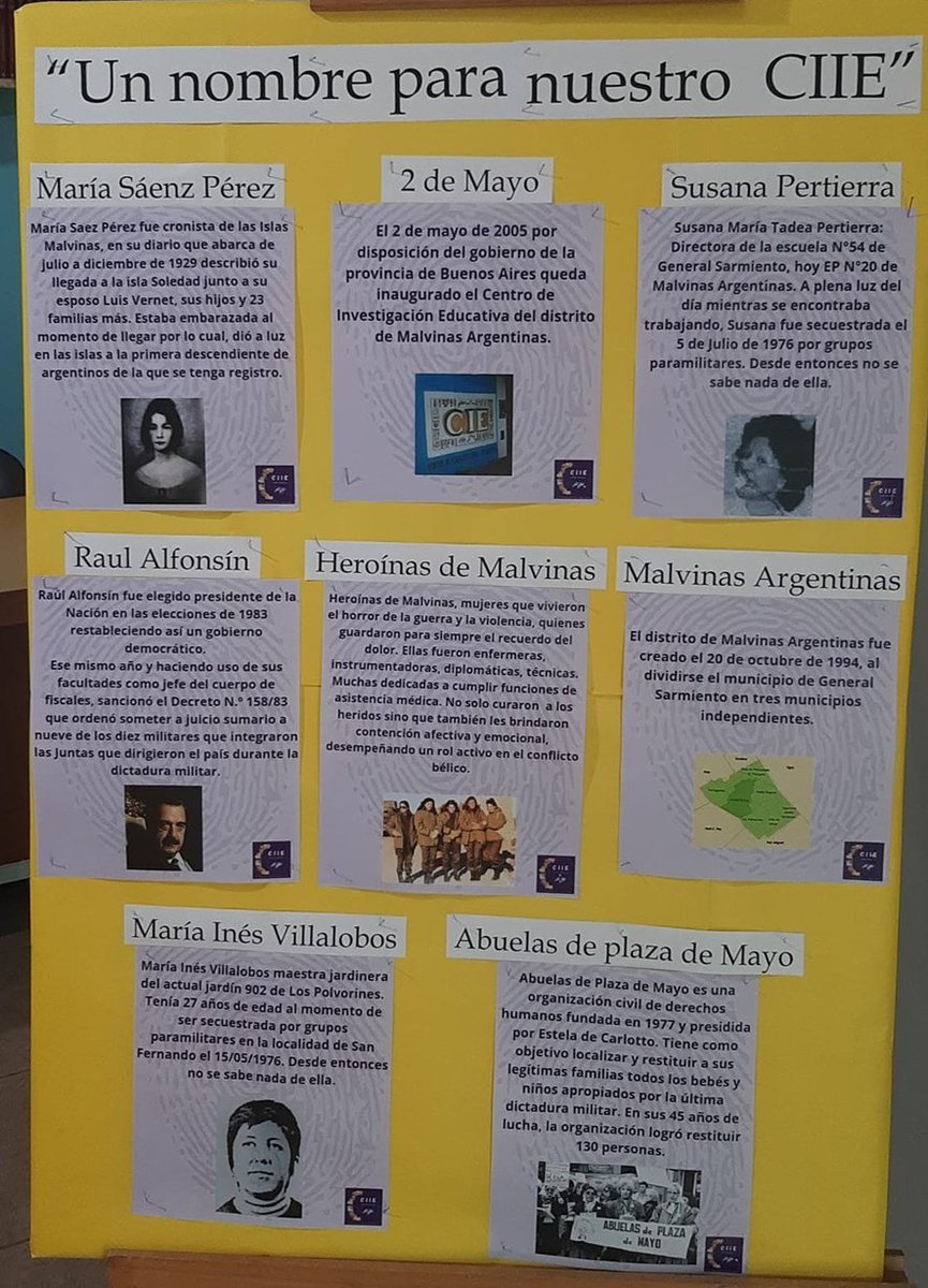 Último día para participar de la votación de la elección del nombre de nuestro CIIE.
Podés votar en el siguiente enlace: forms.gle/iKsvjF4ys9jbuK…