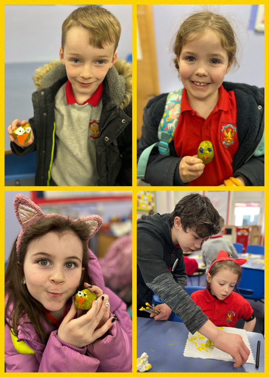 MidCalder_PS's tweet image. P2 loved their P7 leadership lesson on how to create chicks out of rocks to celebrate the start of spring. We developed our listening, problem solving and creativity skills in this challenge! 🐥🪨#MCPSP2 #MCPSP7 #PupilsAsTeachers