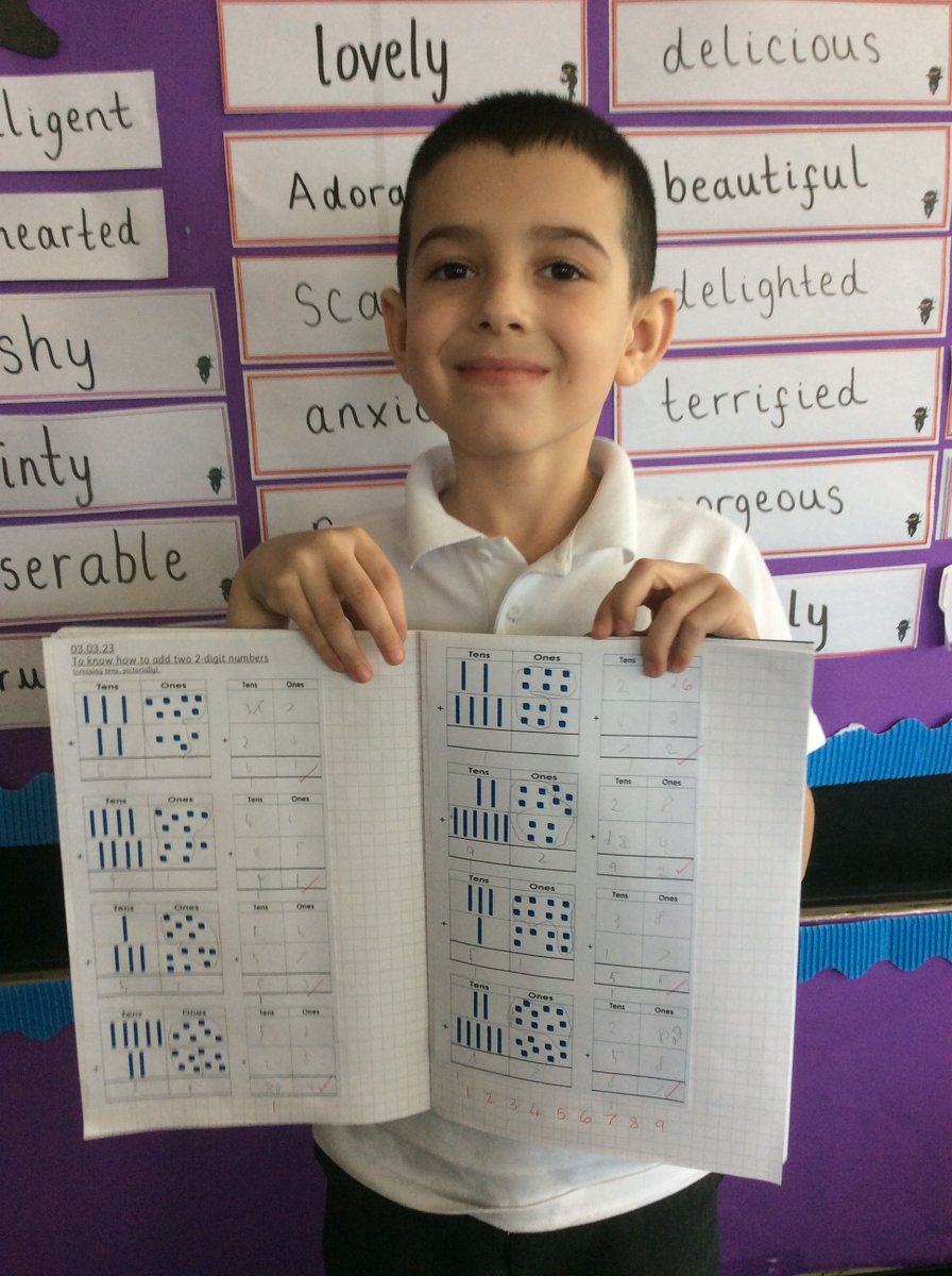This wonderful pupil has aced his maths this morning!! 

Column addition with exchanges.

#superstar