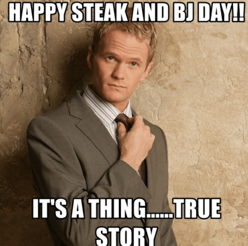 Stripclubexperi's tweet photo. Today's the day... #Steak & #BJDay.
May your steak be rare, your BJ well-done, and never ever the other way around.
#StripClubExperience https://t.co/aTHwplVHoL