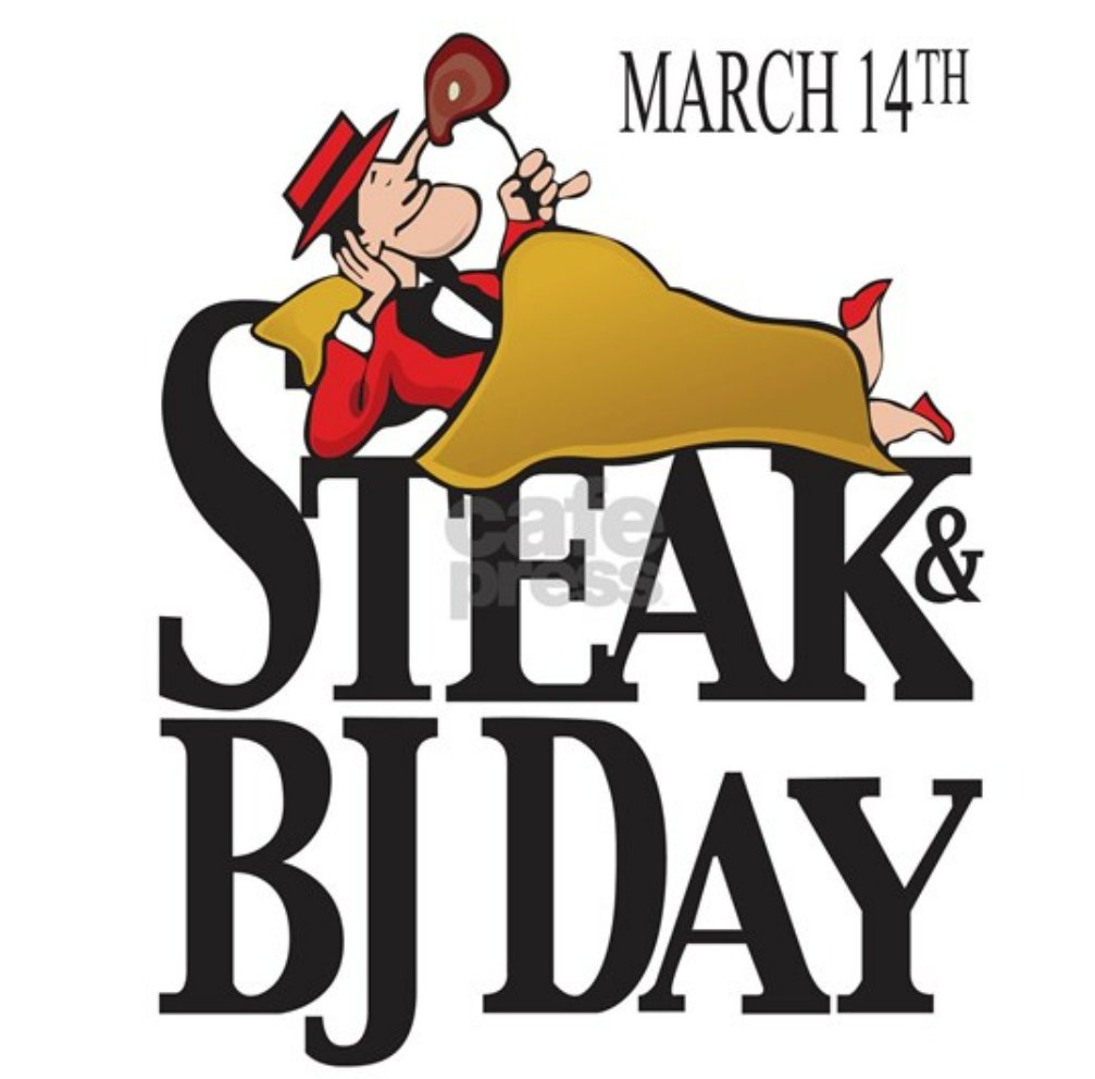 Stripclubexperi's tweet photo. Today's the day... #Steak & #BJDay.
May your steak be rare, your BJ well-done, and never ever the other way around.
#StripClubExperience https://t.co/aTHwplVHoL