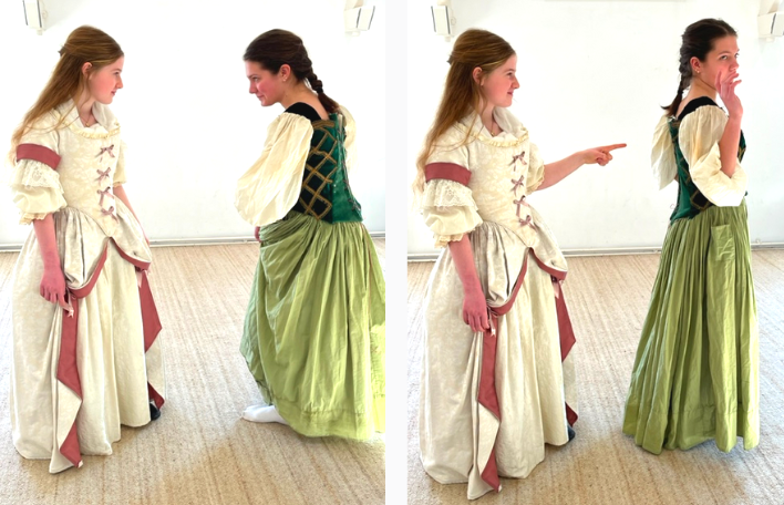 JubileeOpera's tweet photo. Polly and Lucy... stage-ready! 🎭

Come along to our performance, Sunday 12 March,  6pm at @SnapeMaltings to find out all about our fantastic characters of The Beggar's Opera!

We love the costumes - do you? 🤩 

Booking: https://t.co/HBzV6o9atM 

#TheBeggarsOpera #dressrehearsal https://t.co/ayOOGkwEtJ