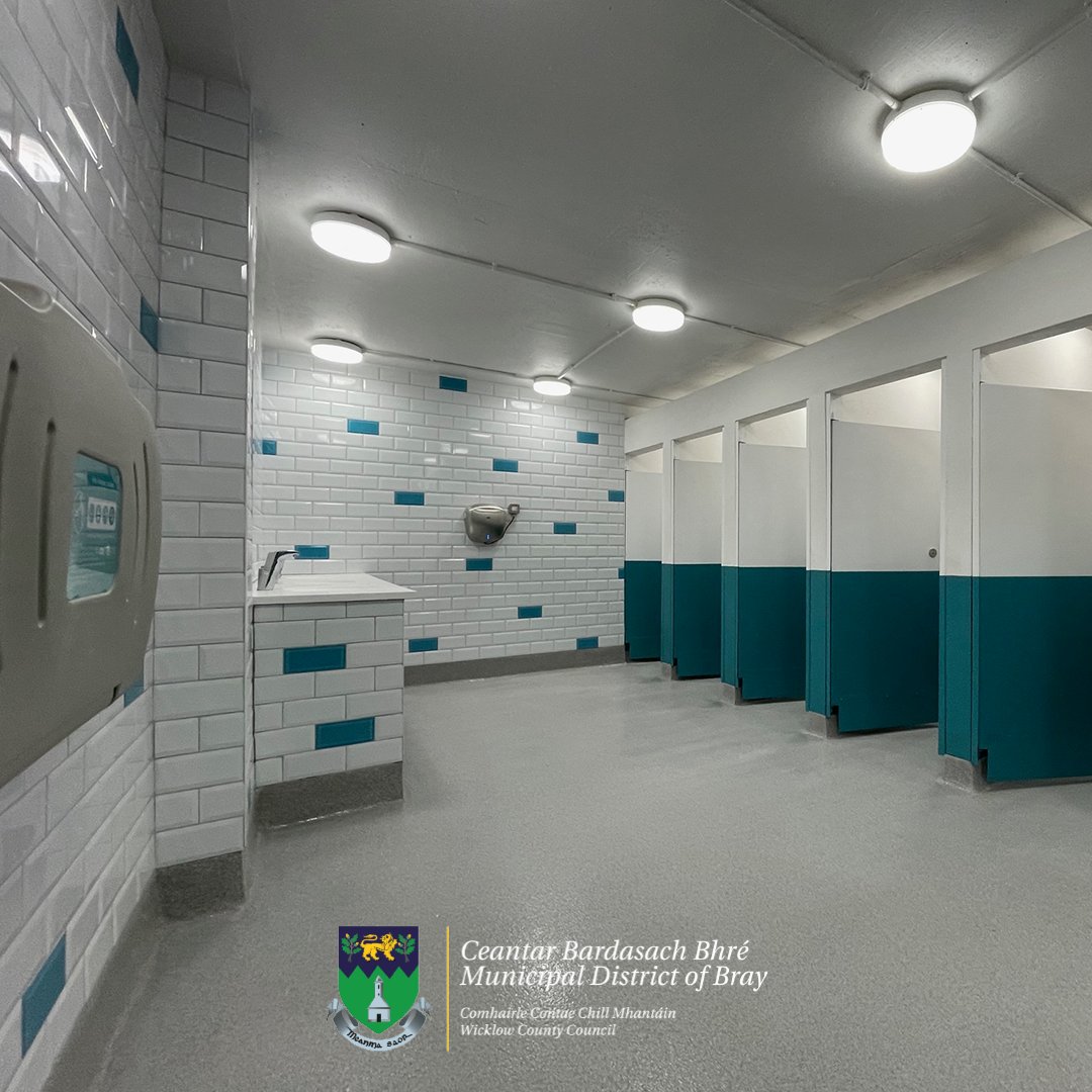 BrayTCouncil's tweet image. Refurbishment of the ladies toilet block at the Sealife building on the Promenade is nearing completion. There are a couple of outstanding snags to be resolved but it is expected that they will be opened to the public within the next 2 weeks. 

#YourCouncil #Bray #SpringInBray