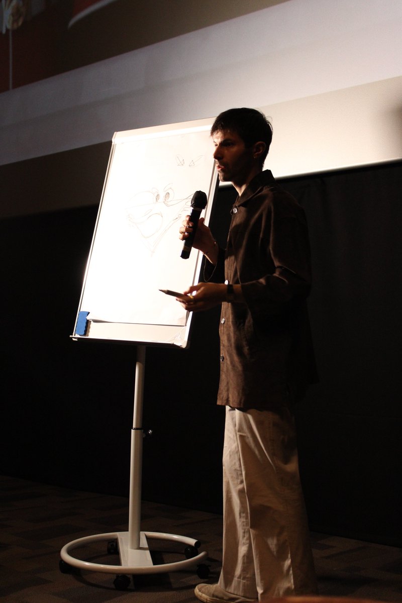 A throwback to Alex Tullo, director of BARKING ORDERS, giving his extraordinary masterclass, at our Live Event! 🎬

Every year, we enjoy international films, networking cocktails, masterclasses, panels and Q&amp;A's.📽
