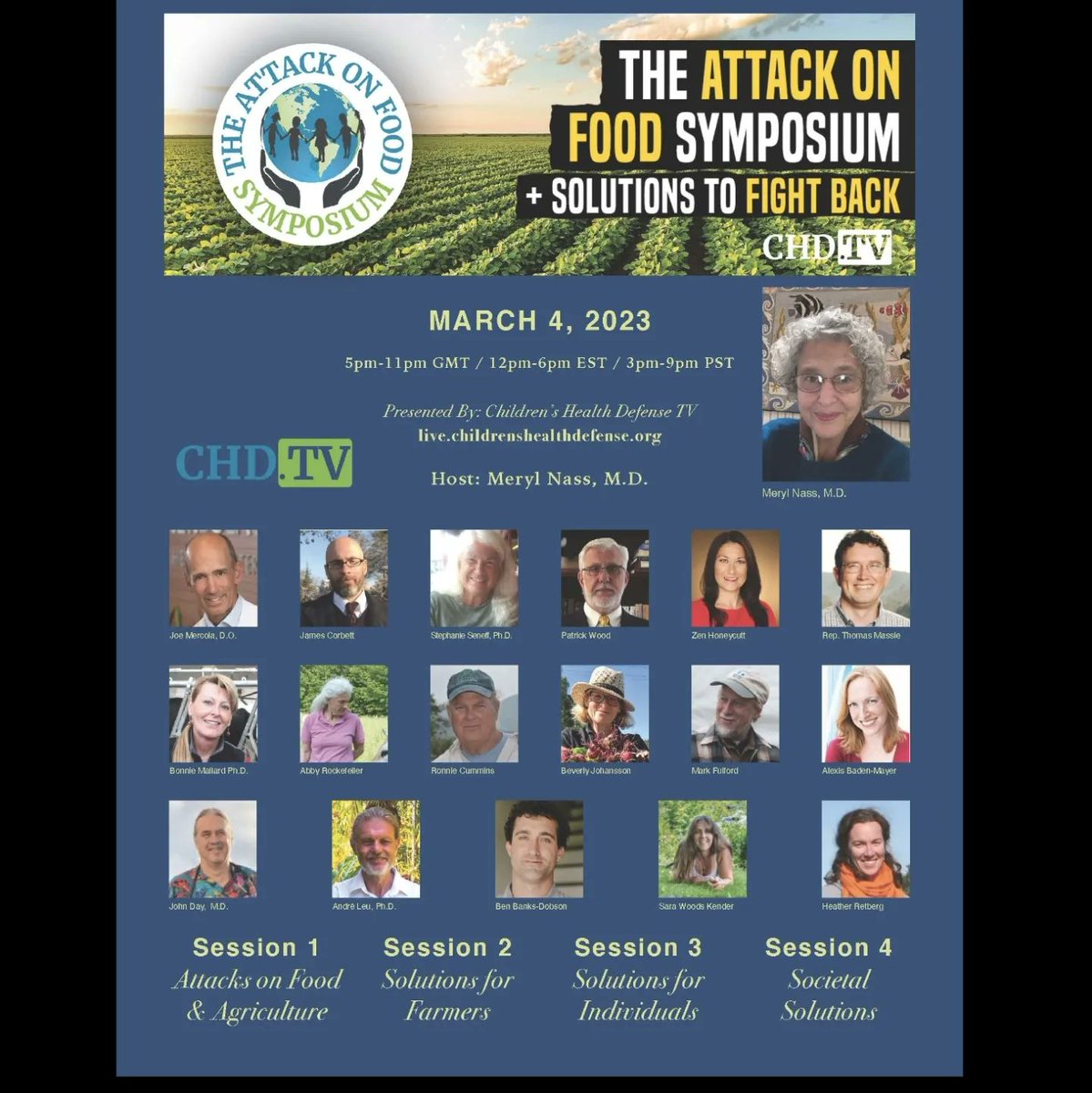CHdefenseNY's tweet photo. The Attack On #Food Symposium
+ Solutions To Fight Back
#Farming #Farm #Survival #BigAgra
https://t.co/EUhShCHkCG https://t.co/iBm3x5dG7V