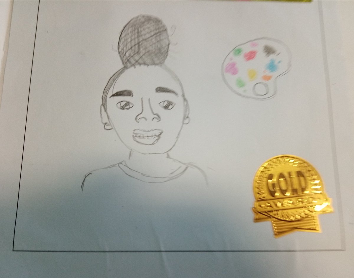 with_sawyer's tweet photo. It's been another busy week, Year 4 and Year 5 have been exploring the work of visual artist Camilla Ru. They drew some amazing portraits of her, before exploring some of her Fairtrade artwork. @thecamru https://t.co/C2rHjbA9xa