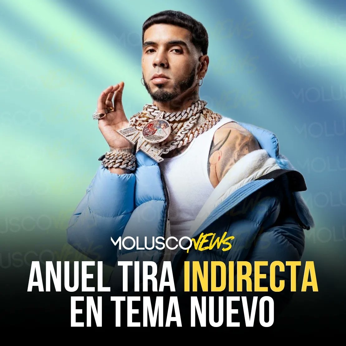 Moluskein's tweet photo. Fanáticos están especulando sobre esta parte que cantó @Anuel_2bleA en su nuevo tema "Mas Rica que Ayer" junto con @DJLUIAN y Mambo Kingz 👀🤔🤔.

Los leo...

#MoluscoUrbanNews 
#ElMolu🎧 https://t.co/fMTzy6BFTU