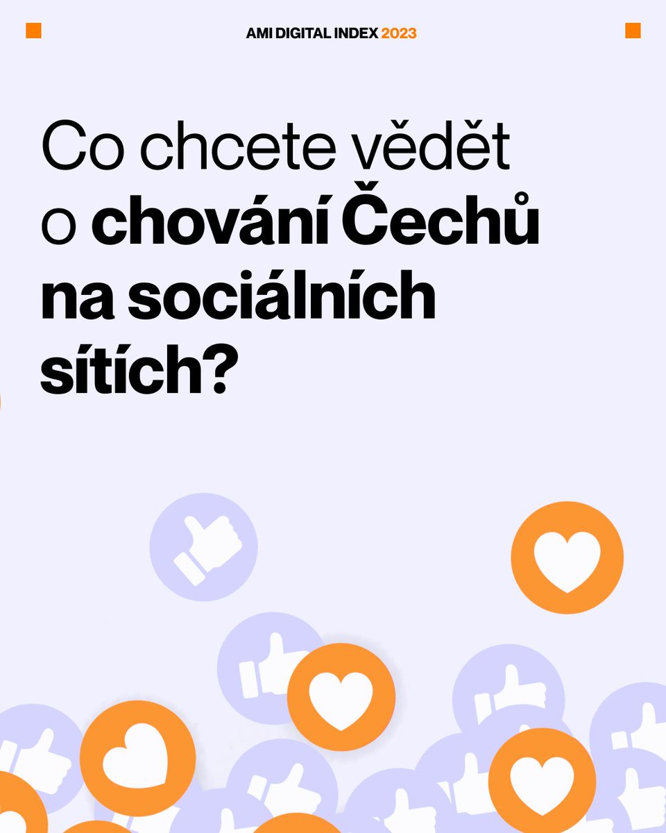amidigitalcz's tweet image. Chystáme další průzkum sociálních médií #AMIDigitalIndex. Máte nějakou síť nebo demografickou skupinu, která by vás zajímala nejvíc? Je to už 7. ročník, takže nápady přivítáme. ⬇️ Souhrn nejzajímavějších výsledků z loňska je pro inspiraci tady 👉 amidigital.cz/index2022/