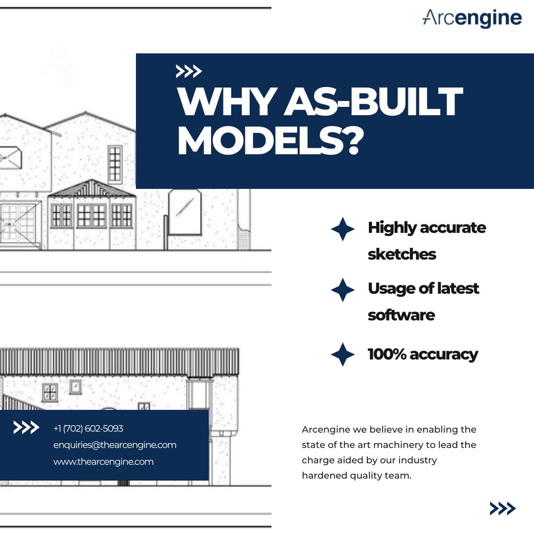 TheArcengine's tweet image. Since #asbuiltmodels are usually crafted through traditional means they require extremely experienced hands in order to be 100% #accurate.

Contact us for 100% accurate #AsBuilt Models.

Website: thearcengine.com/bim-services/a…
Phone: +1 (702) 602-5093
Email: enquiries@thearcengine.com