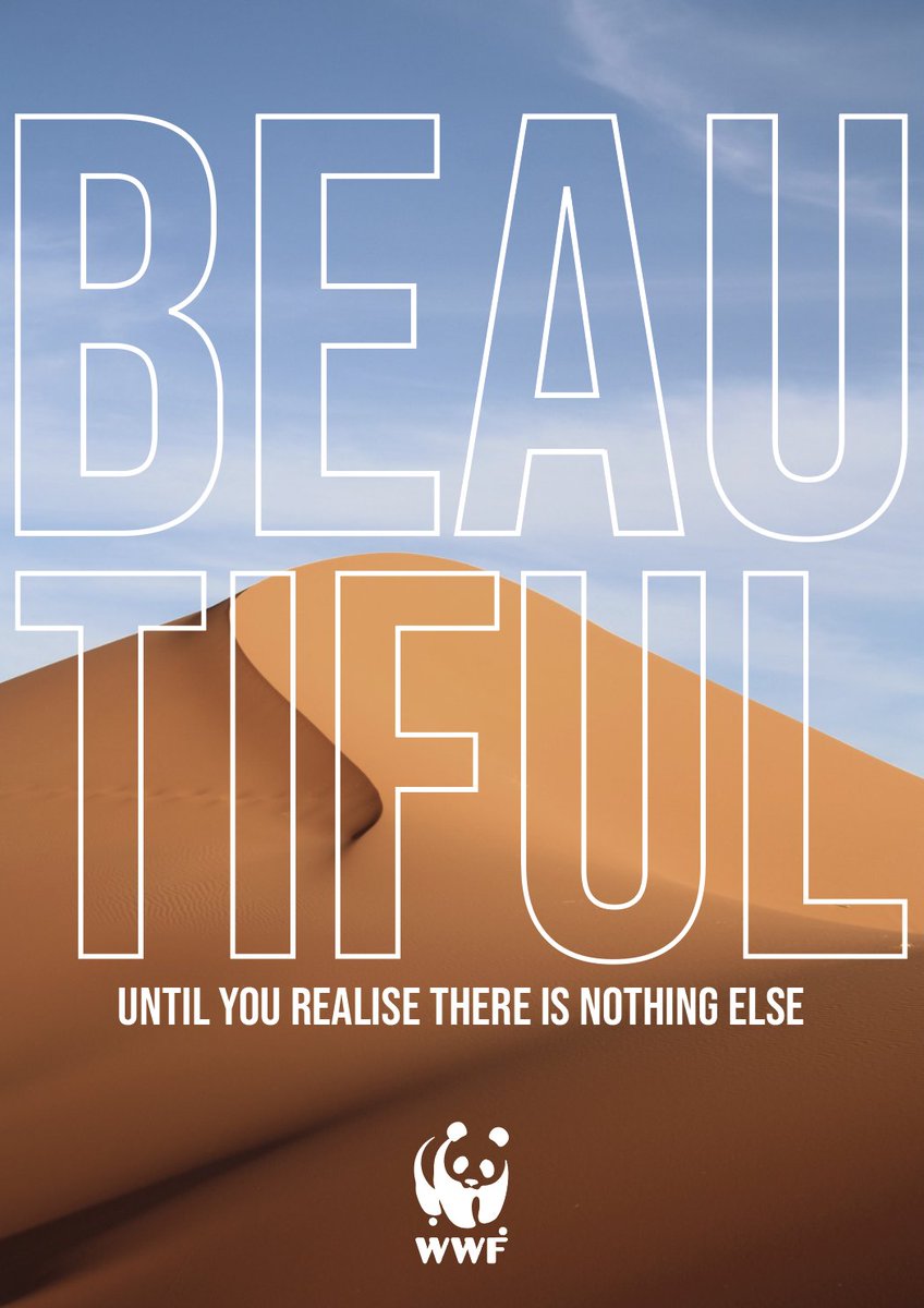 demianTorner's tweet photo. Create posters to promote how incredible a world WITH nature is. @OneMinuteBriefs @WWF #WorldWildlifeDay #WorldWithoutNature https://t.co/kGXmkalWDW