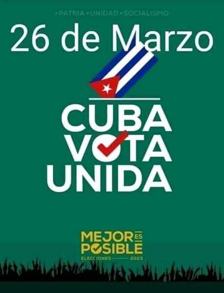 Cuando se habla de defender su Patria, aquí estamos los cubanos, lo que las defenderemos hoy y siempre. #26DeMarzo #VotoXTodos #MejorEsPosible #JuntarYVencer #CubaViveyVence #ProvinciaGranma <a href="/DiazCanelB/">Miguel Díaz-Canel Bermúdez</a> <a href="/DrRobertoMOjeda/">Dr. Roberto Morales Ojeda</a> <a href="/CapoNapoles/">Yanaisi Capó Nápoles</a> @EduardoLpezLey3 <a href="/JerezMilanes/">Wilver Jerez Milanés</a> <a href="/BorgesOlivero/">Carlos Borges Oliveros</a>