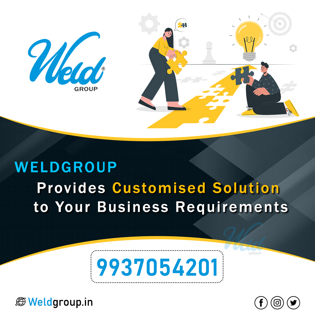 WeldgroupIndia's tweet photo. #WeldGroup provides customized solutions for various business industries in India and abroad. The #WeldGroup has expertise to deliver customized business solution that meets customer needs.
🌎https://t.co/7Ehfo6D48d
📞9937054201
#businesssolution #India #WeldGroup #businessexpert https://t.co/2ldRy68loX